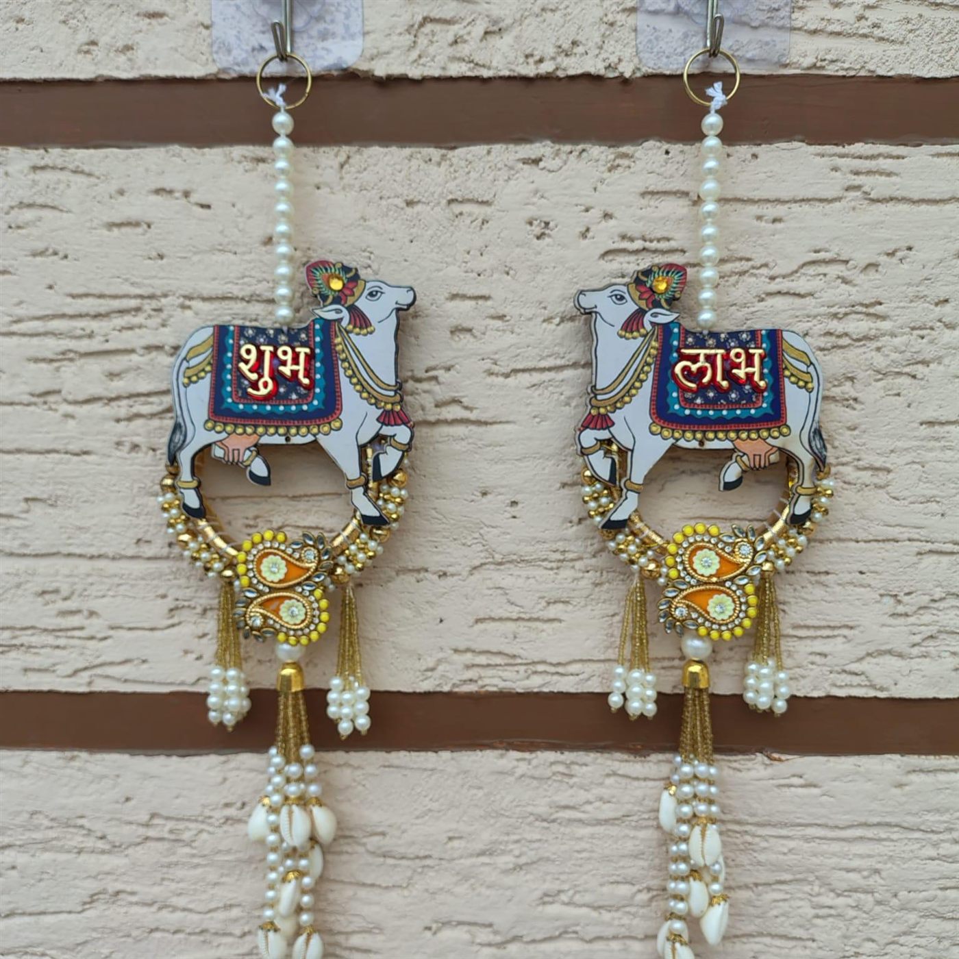Pichwai Cow Shubh Labh Hanging
